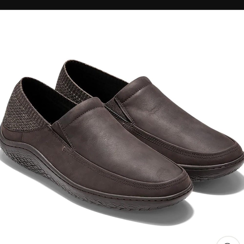 COLE HAAN MENS MOTOGRAND TRAVELER KNIT TRIM SLIP ON LOAFERS Size 11.5